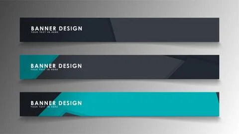 Set of banner templates with abstract background. Modern vector banners with  Ilustración de archivo