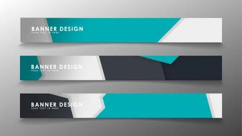 Set of banner templates with abstract background. Modern vector banners with  Ilustración de archivo
