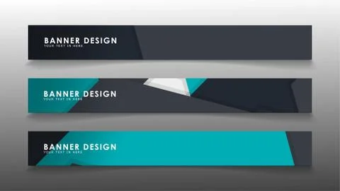 Set of banner templates with abstract background. Modern vector banners with  Ilustración de archivo