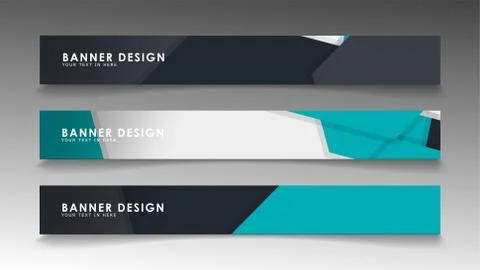 Set of banner templates with abstract background. Modern vector banners with  Ilustración de archivo
