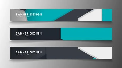 Set of banner templates with abstract background. Modern vector banners with  Ilustración de archivo
