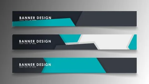 Set of banner templates with abstract background. Modern vector banners with  Ilustración de archivo