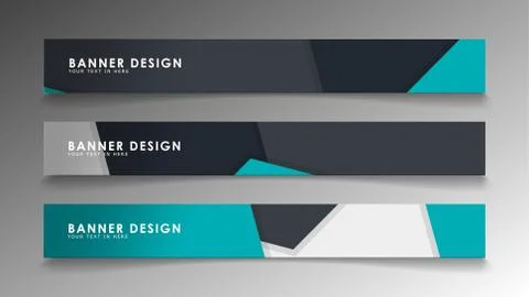 Set of banner templates with abstract background. Modern vector banners with  Ilustración de archivo