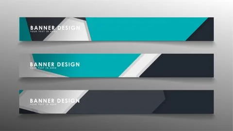 Set of banner templates with abstract background. Modern vector banners with  Ilustración de archivo