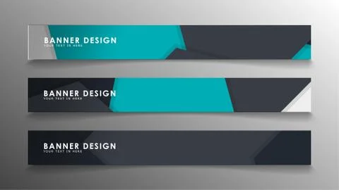 Set of banner templates with abstract background. Modern vector banners with  Ilustración de archivo