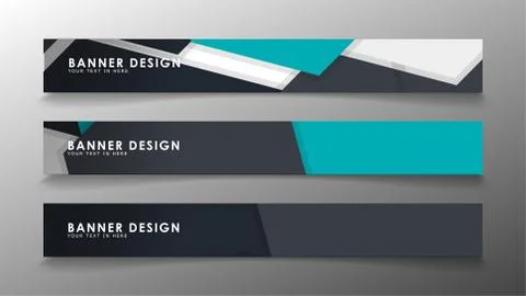 Set of banner templates with abstract background. Modern vector banners with  Ilustración de archivo