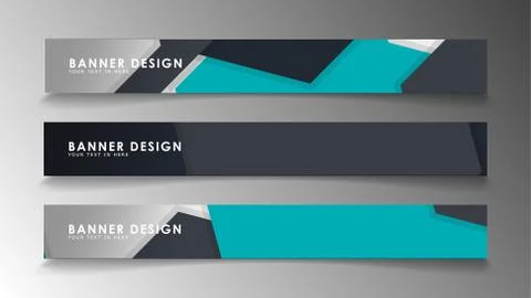 Set of banner templates with abstract background. Modern vector banners with  Ilustración de archivo
