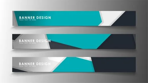 Set of banner templates with abstract background. Modern vector banners with  Ilustración de archivo