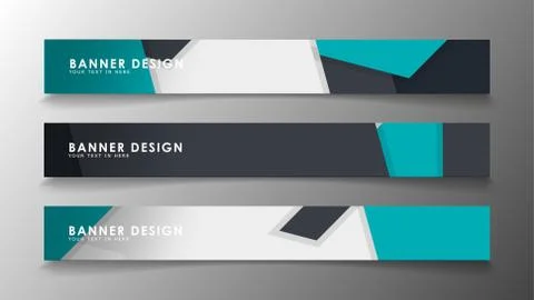 Set of banner templates with abstract background. Modern vector banners with  Ilustración de archivo
