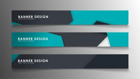 Set of banner templates with abstract background. Modern vector banners with  Ilustración de archivo