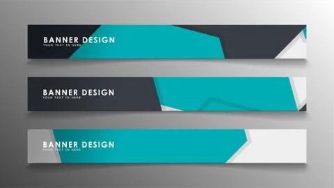 Set of banner templates with abstract background. Modern vector banners with  Ilustración de archivo