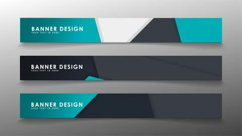 Set of banner templates with abstract background. Modern vector banners with  Ilustración de archivo