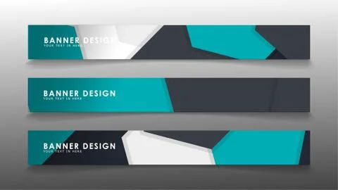 Set of banner templates with abstract background. Modern vector banners with  Ilustración de archivo