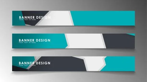 Set of banner templates with abstract background. Modern vector banners with  Ilustración de archivo