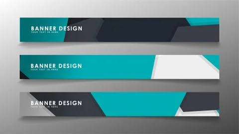 Set of banner templates with abstract background. Modern vector banners with  Ilustración de archivo