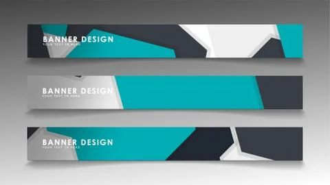 Set of banner templates with abstract background. Modern vector banners with  Ilustración de archivo