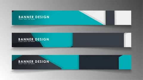 Set of banner templates with abstract background. Modern vector banners with  Ilustración de archivo