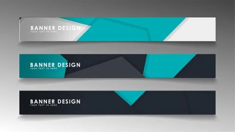 Set of banner templates with abstract background. Modern vector banners with  Ilustración de archivo