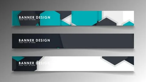 Set of banner templates with abstract background. Modern vector banners with  Ilustración de archivo