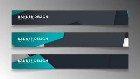 Set of banner templates with abstract background. Modern vector banners with  Ilustración de archivo