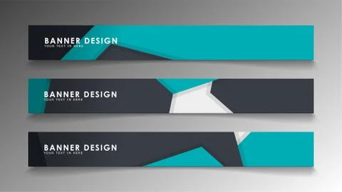 Set of banner templates with abstract background. Modern vector banners with  Ilustración de archivo