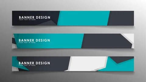 Set of banner templates with abstract background. Modern vector banners with  Ilustración de archivo