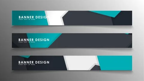 Set of banner templates with abstract background. Modern vector banners with  Ilustración de archivo