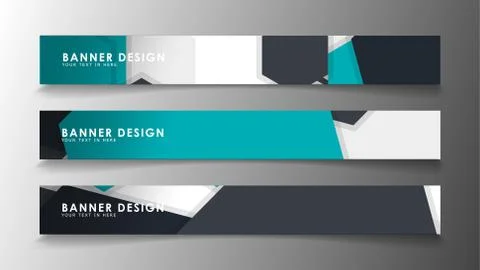 Set of banner templates with abstract background. Modern vector banners with  Ilustración de archivo