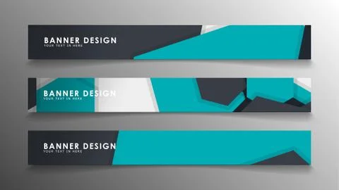 Set of banner templates with abstract background. Modern vector banners with  Ilustración de archivo