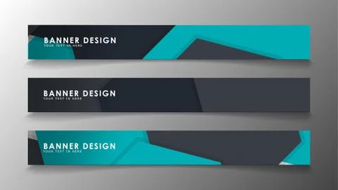 Set of banner templates with abstract background. Modern vector banners with  Ilustración de archivo
