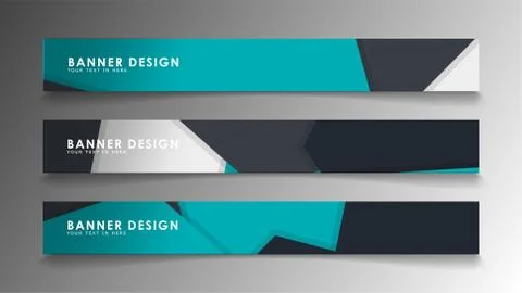 Set of banner templates with abstract background. Modern vector banners with  Ilustración de archivo