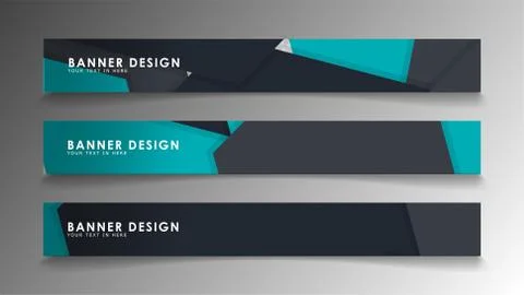 Set of banner templates with abstract background. Modern vector banners with  Ilustración de archivo