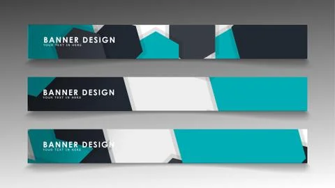 Set of banner templates with abstract background. Modern vector banners with  Ilustración de archivo