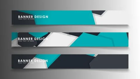 Set of banner templates with abstract background. Modern vector banners with  Ilustración de archivo