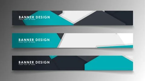 Set of banner templates with abstract background. Modern vector banners with  Ilustración de archivo