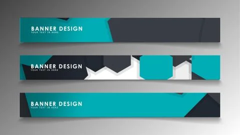 Set of banner templates with abstract background. Modern vector banners with  Ilustración de archivo