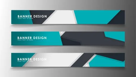 Set of banner templates with abstract background. Modern vector banners with  Ilustración de archivo