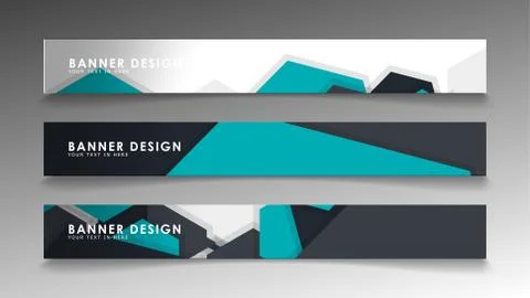 Set of banner templates with abstract background. Modern vector banners with  Ilustración de archivo