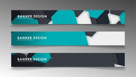 Set of banner templates with abstract background. Modern vector banners with  Ilustración de archivo