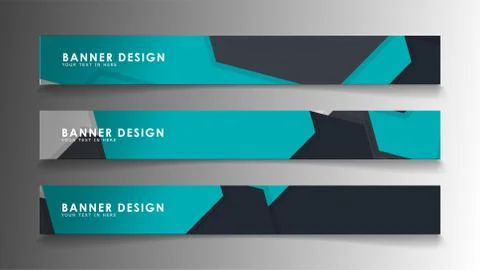 Set of banner templates with abstract background. Modern vector banners with  Ilustración de archivo