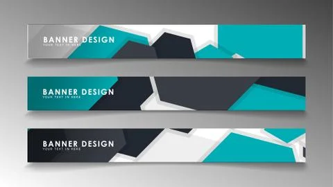 Set of banner templates with abstract background. Modern vector banners with  Ilustración de archivo