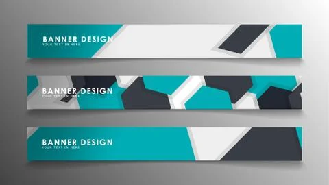 Set of banner templates with abstract background. Modern vector banners with  Ilustración de archivo