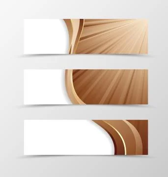 Set of banner vortex design Stock Illustration