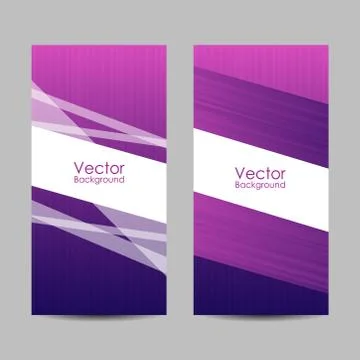 Set of banners with abstract striped background. Stock Illustration