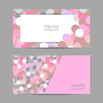 Set of banners with circles. Vector illustration Stock Illustration