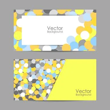 Set of banners with circles. Vector illustration Stock Illustration