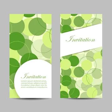 Set of banners with circles. Vector illustration Stock Illustration