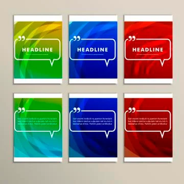 Set of banners for design in abstract style Stock Illustration