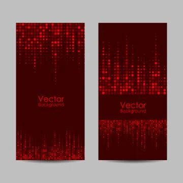Set of banners with dots. Vector illustration Stock Illustration