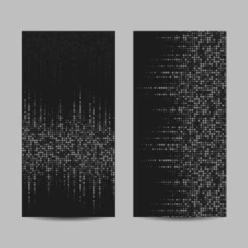 Set of banners with dots. Vector illustration Stock Illustration